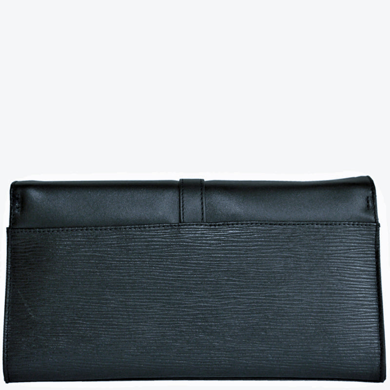 Your Bag Heaven (1e) Navy Blue Leather Clutch Bag Shoulder Bag