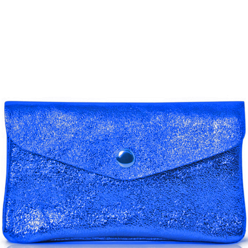 (a2) Your Bag Heaven Metallic Blue Leather Purse