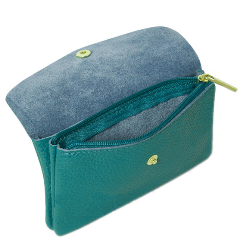 (a2) Your Bag Heaven Turquoise Leather Purse