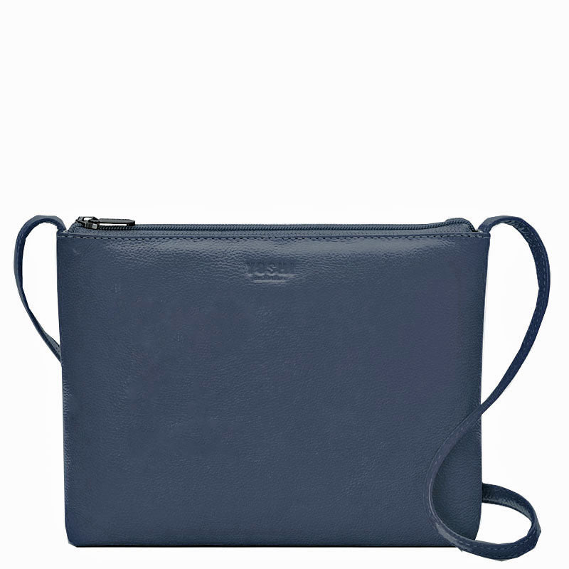 a2 Yoshi Navy Blue Soft Leather Cross Body Bag Shoulder Bag