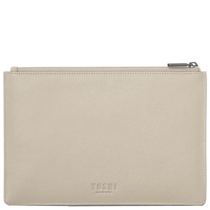 Yoshi (c2) Frappe Soft LeatherTop Zip Cosmetic Pouch