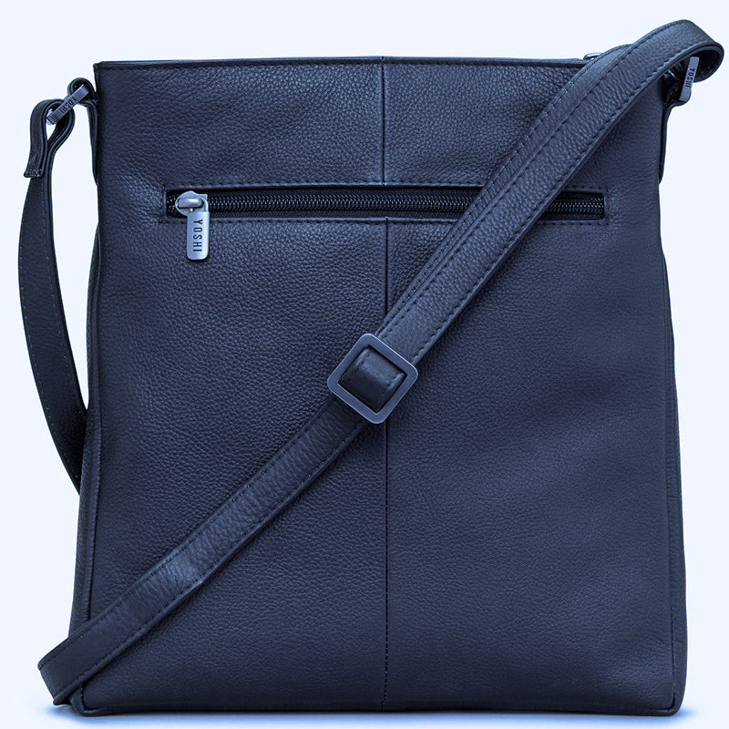 a2 Yoshi Navy Blue Soft Leather Crossbody Shoulder Bag
